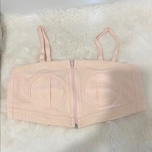 Hands free pumping Bra Pink Strapless